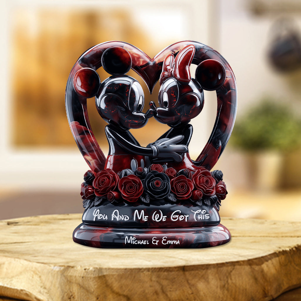 You & Me We Got This - Personalized Mouse Custom Shaped Acrylic Plaque