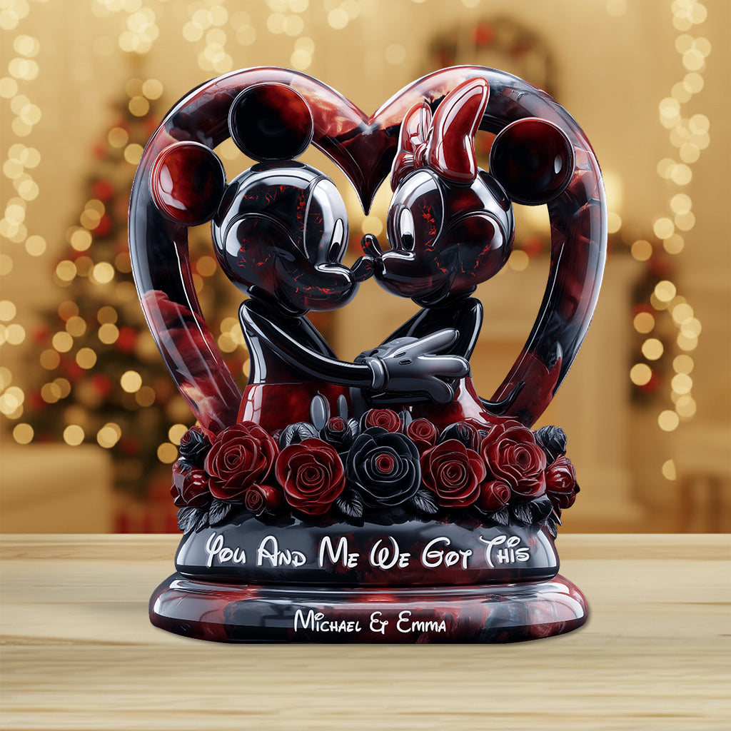 You & Me We Got This - Personalized Mouse Custom Shaped Acrylic Plaque