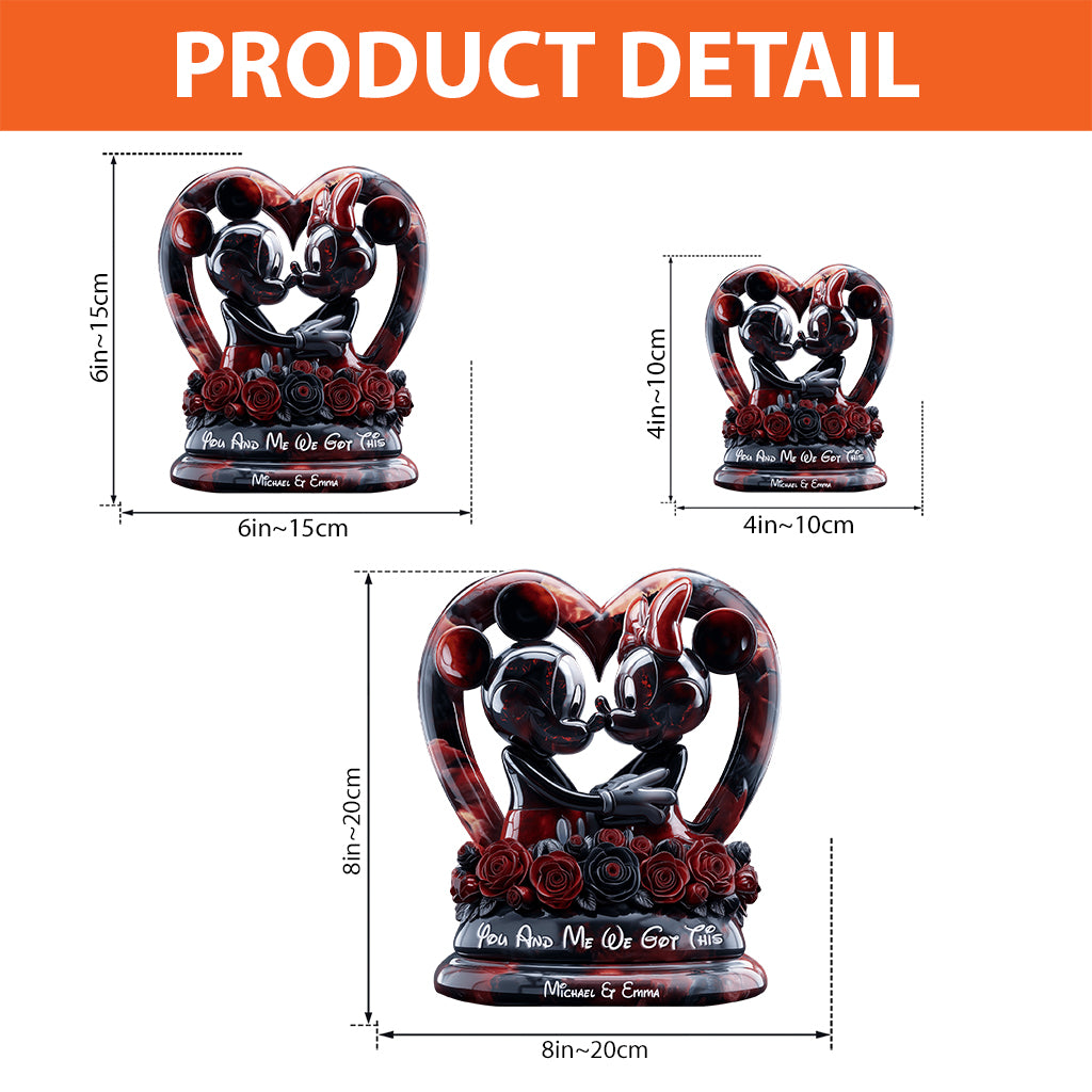 You & Me We Got This - Personalized Mouse Custom Shaped Acrylic Plaque