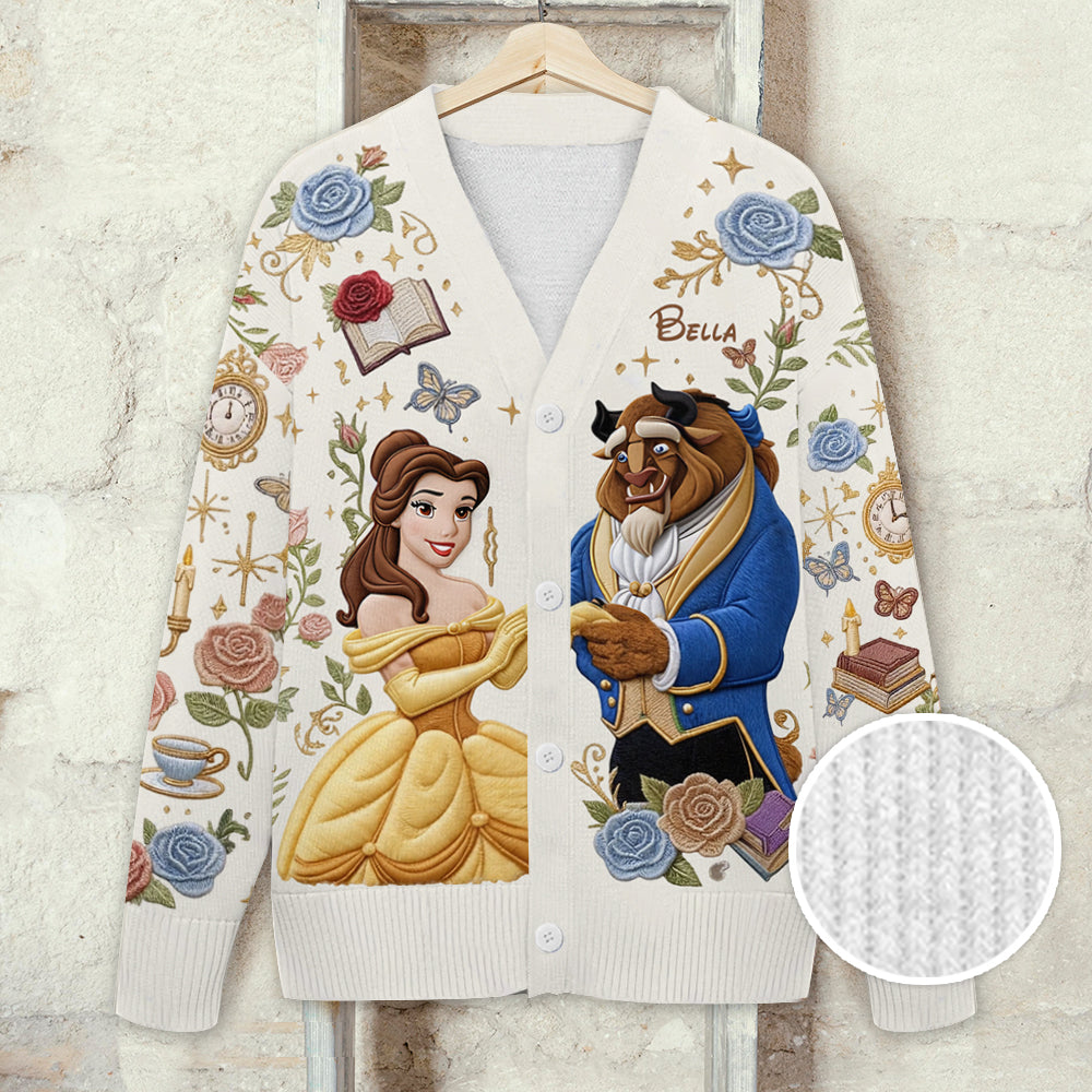 Tale As Old As Time - Personalized Beauty And The Beast Cardigan Sweater
