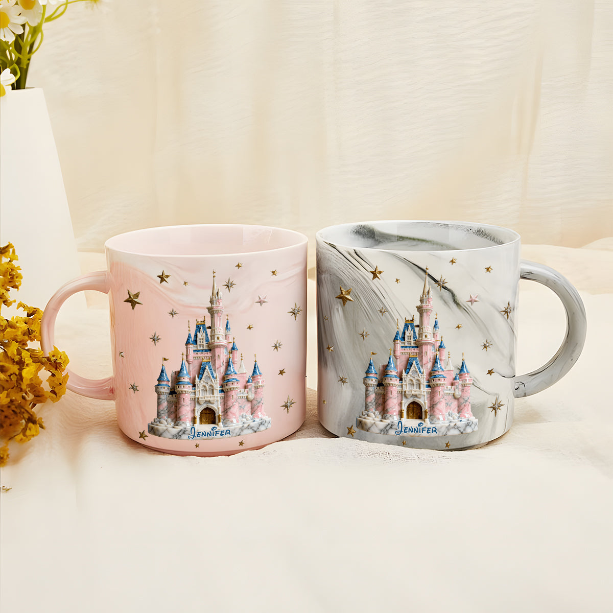 Magic Castle - Personalized Mouse Marble Mug