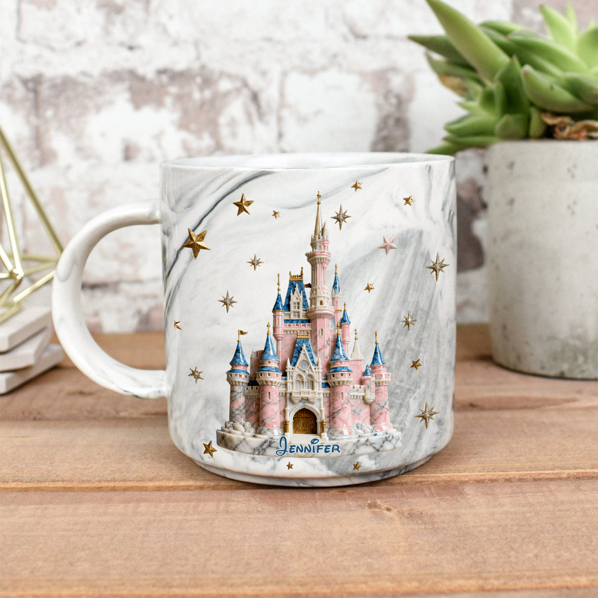 Magic Castle - Personalized Mouse Marble Mug
