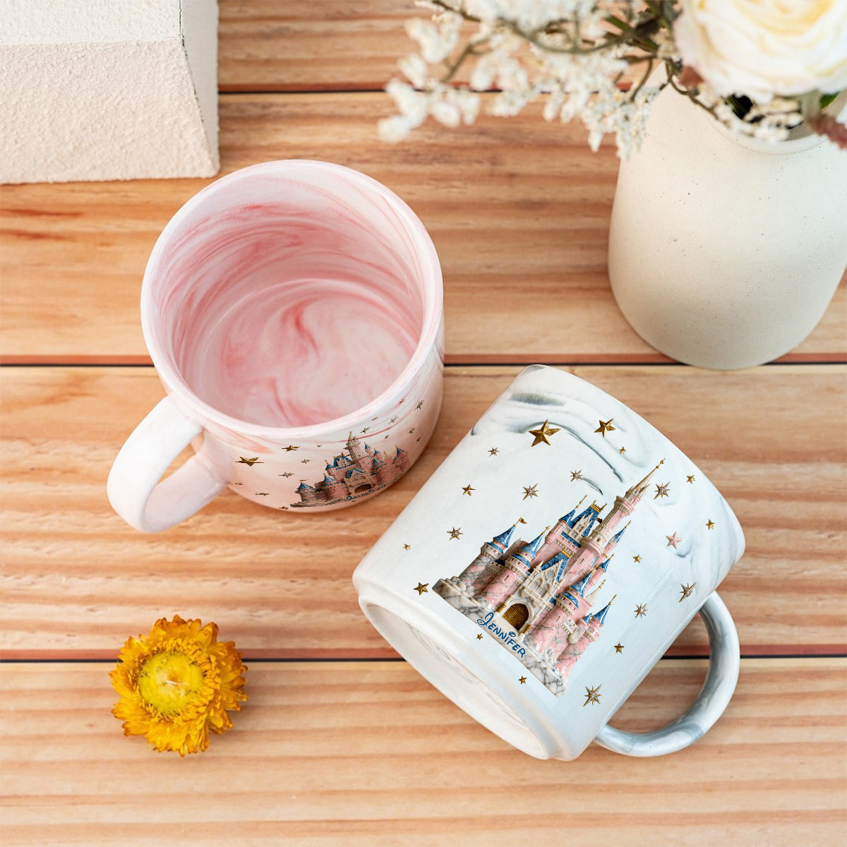 Magic Castle - Personalized Mouse Marble Mug