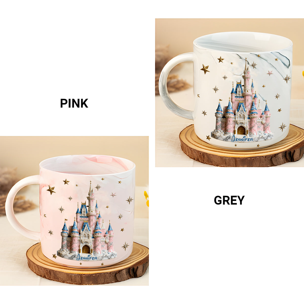 Magic Castle - Personalized Mouse Marble Mug