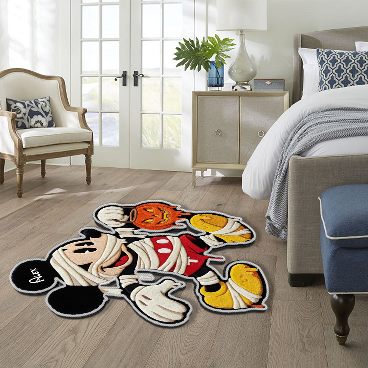 Spooky Halloween - Personalized Mouse Non-Slip Tufted Rug