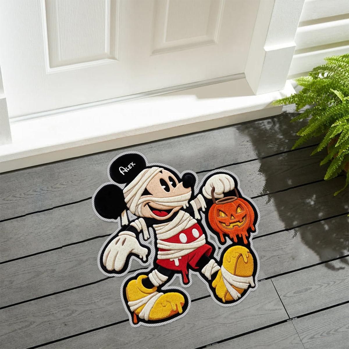 Spooky Halloween - Personalized Mouse Non-Slip Tufted Rug