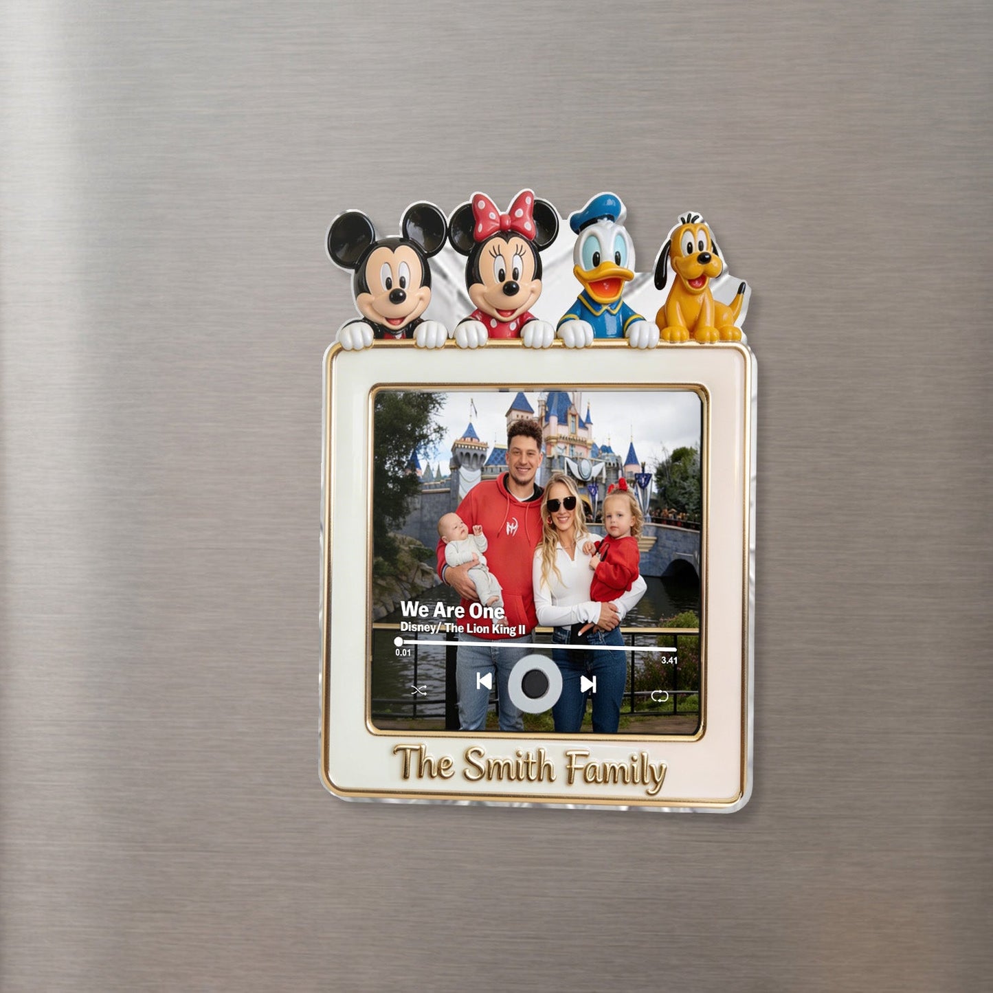 Magic Moments - Personalized Fairytale Music Magnet - Personalized Mouse Custom Shape Music Magnet