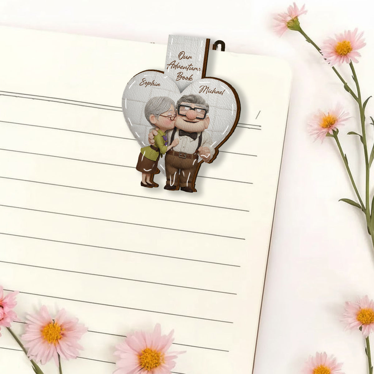 Our Greatest Adventure - Personalized Mouse Shaped Magnetic Bookmark