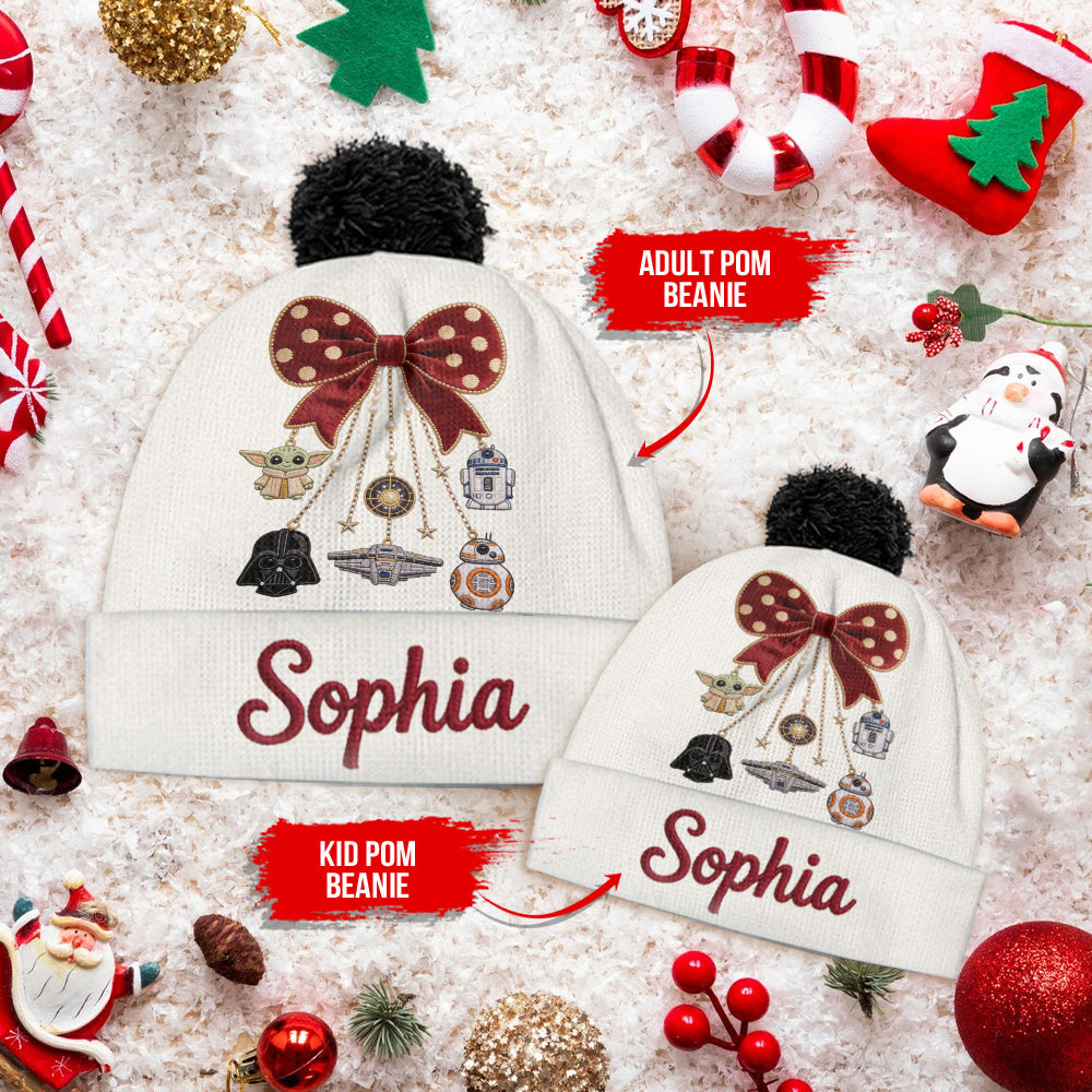 Merry Christmas - Personalized The Force Beanie Hat