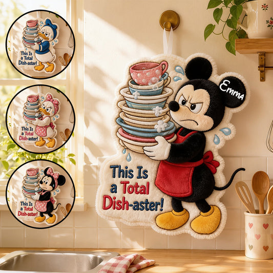 Cartoon Mouse Fans Gift, Kitchen Towel - Personalized Mouse Hand Towel