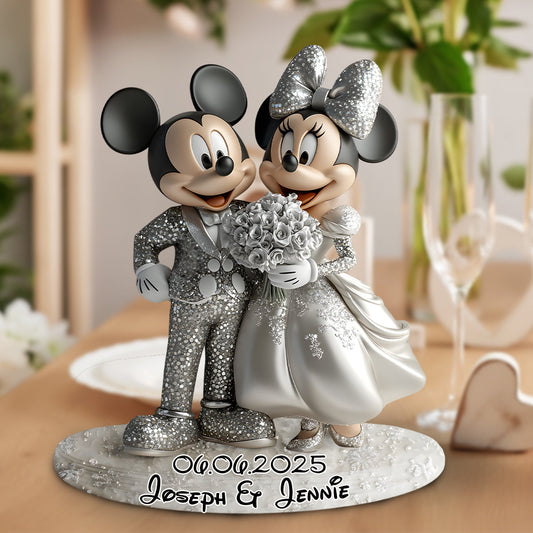 And They Lived Happily Ever After - Personalized Mouse Custom Shaped Acrylic Plaque