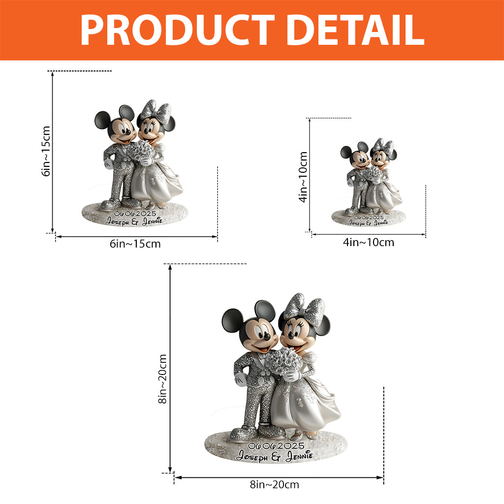 And They Lived Happily Ever After - Personalized Mouse Custom Shaped Acrylic Plaque