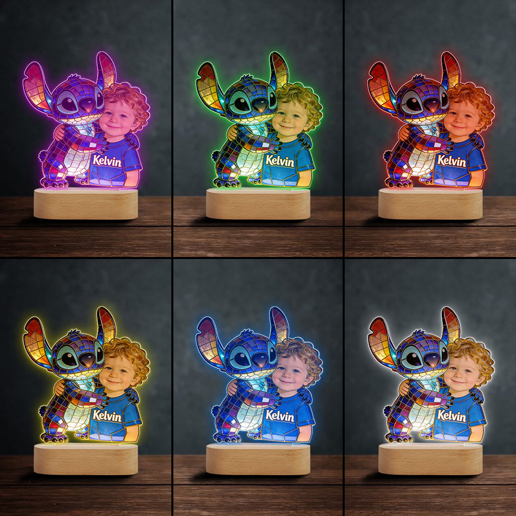 Ohana Friends - Personalized Ohana Shaped Plaque Light Base