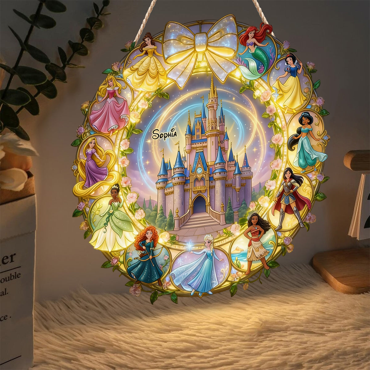 Magical Princess - Personalized Beautiful Princess LED Light Acrylic Sign