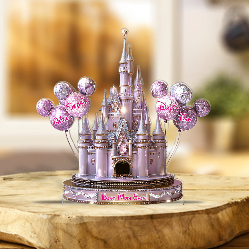 Magical Castle Gift For Mom, Grandma - Personalized Mouse Custom Shaped Acrylic Plaque