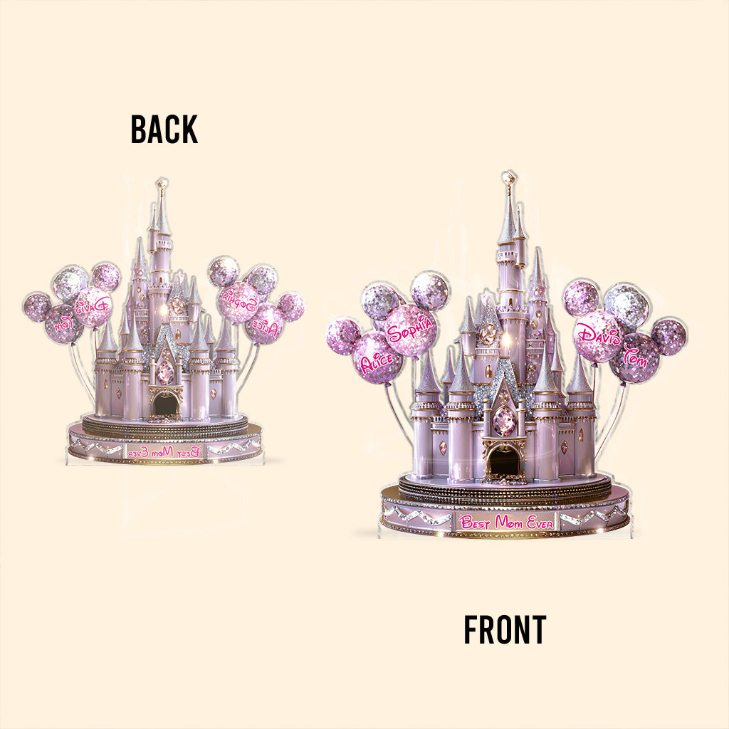 Magical Castle Gift For Mom, Grandma - Personalized Mouse Custom Shaped Acrylic Plaque