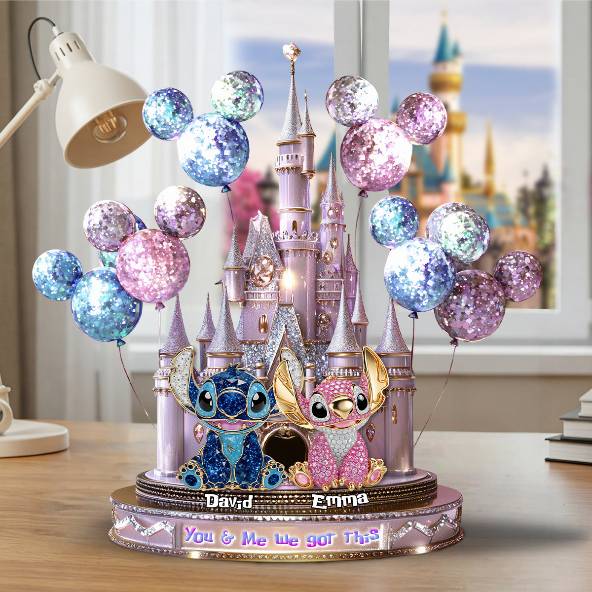 You & Me - Personalized Ohana Custom Shaped Acrylic Plaque