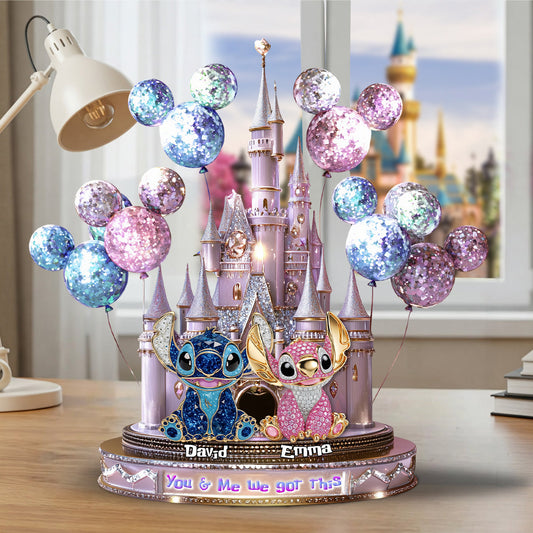 You & Me - Personalized Ohana Custom Shaped Acrylic Plaque