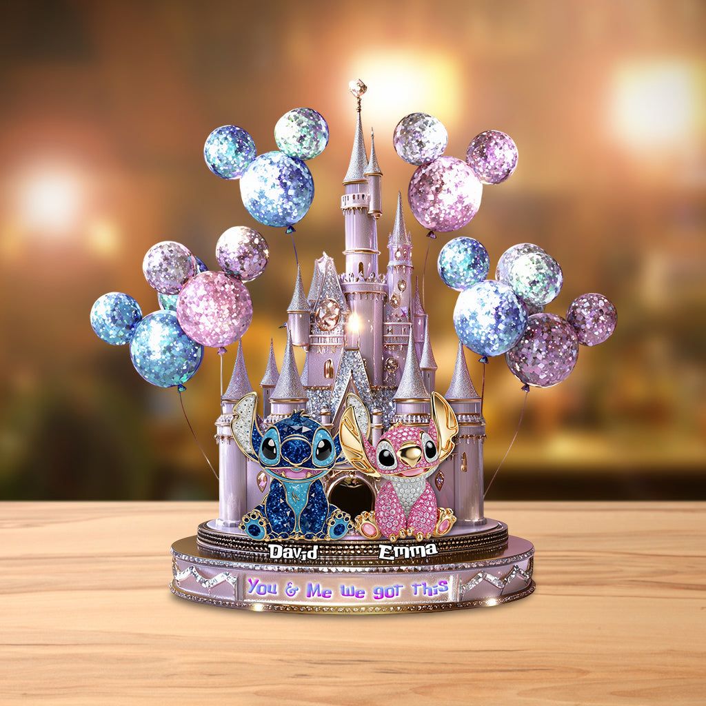 You & Me - Personalized Ohana Custom Shaped Acrylic Plaque