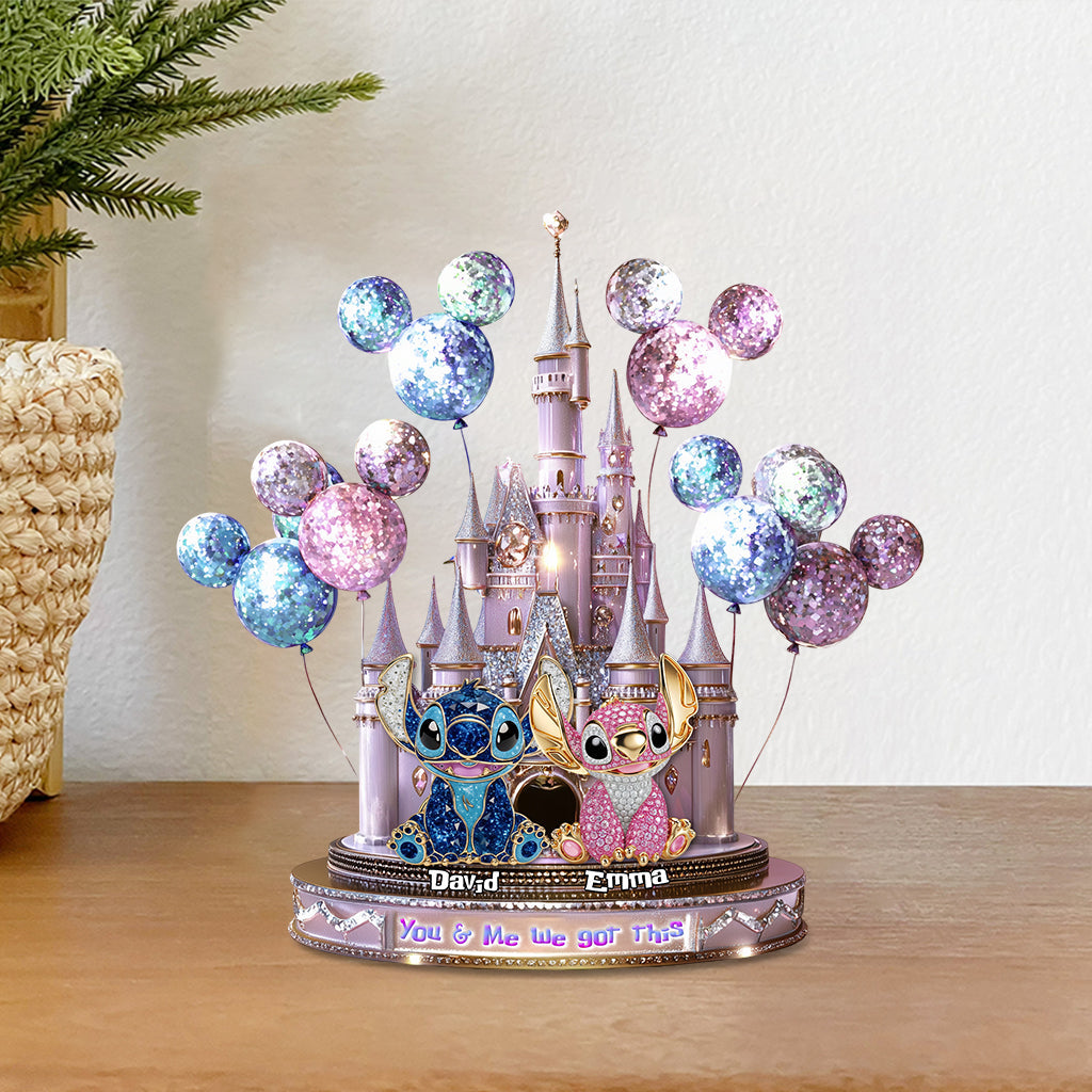 You & Me - Personalized Ohana Custom Shaped Acrylic Plaque