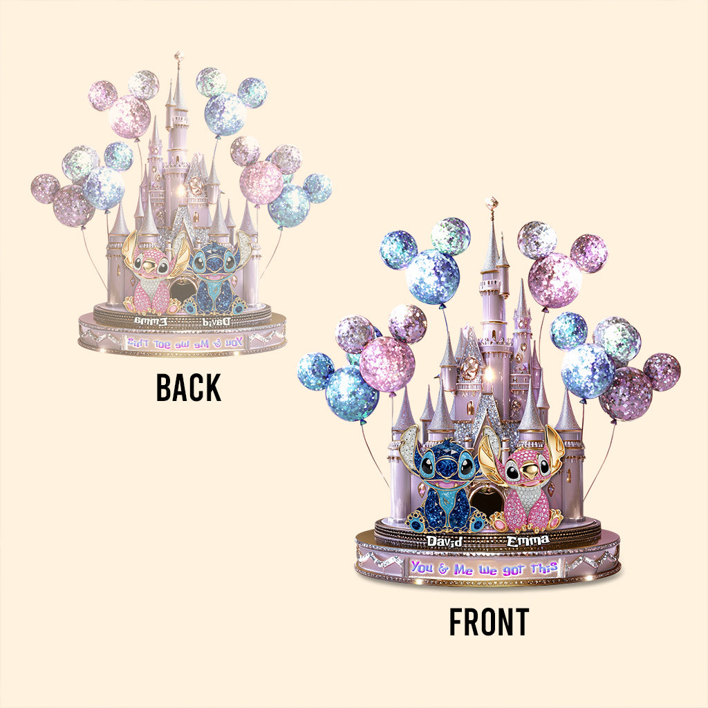 You & Me - Personalized Ohana Custom Shaped Acrylic Plaque