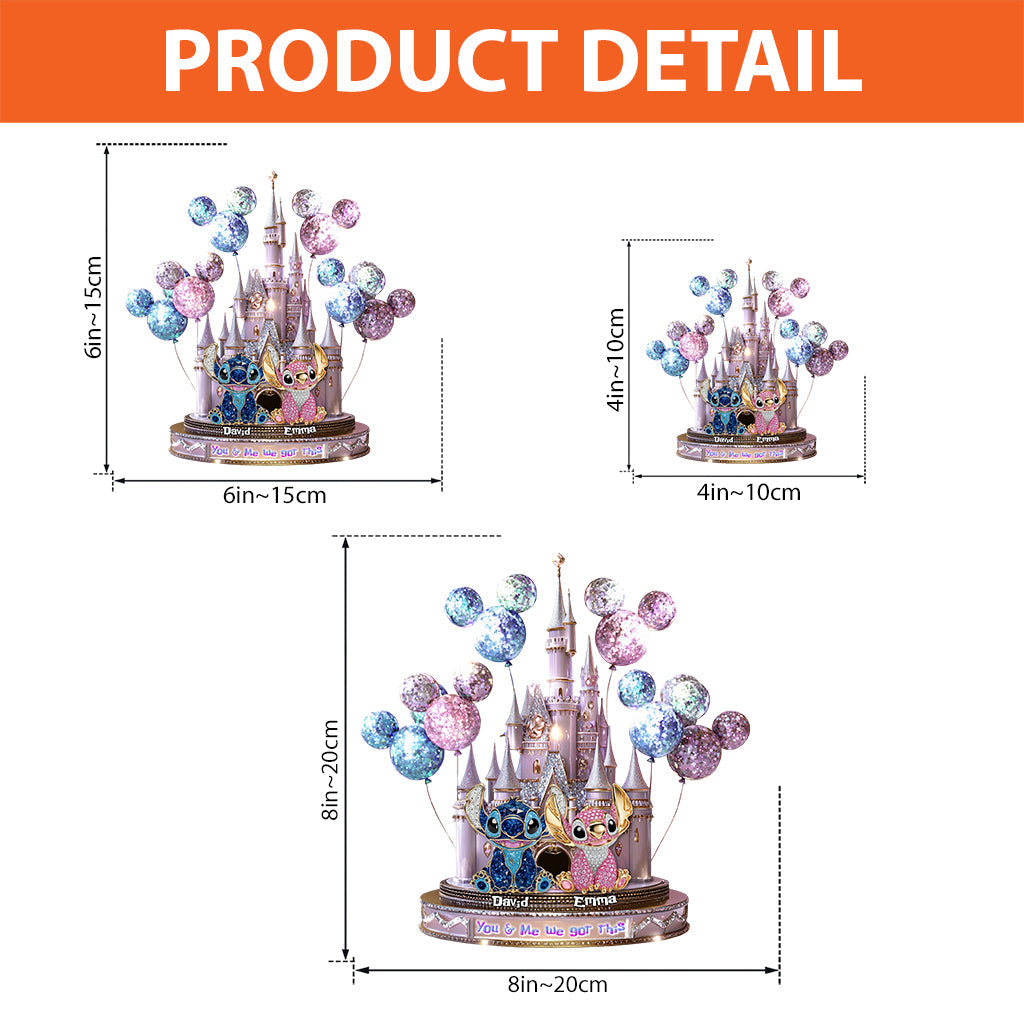 You & Me - Personalized Ohana Custom Shaped Acrylic Plaque