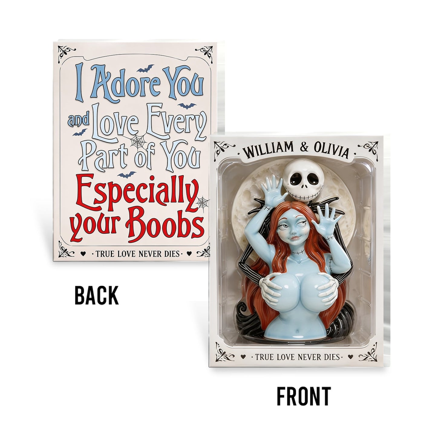 Naughty Spooky Couple - Personalized Nightmare 2-Side Printed Acrylic Plaque
