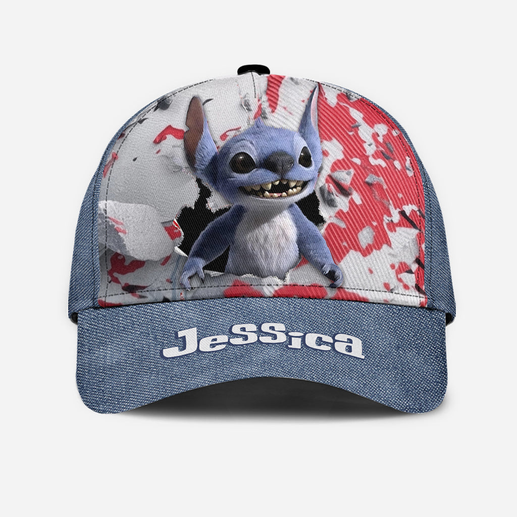 Cute Blue Monster - Personalized Ohana Classic Cap