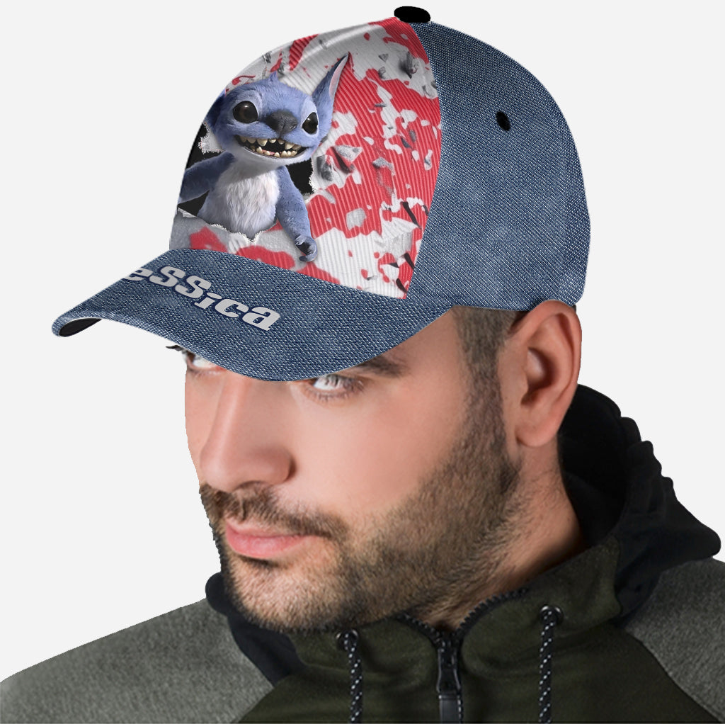 Cute Blue Monster - Personalized Ohana Classic Cap