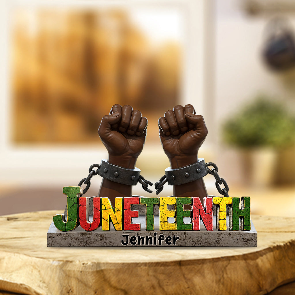 Break Every Chain - Personalized African American Custom Shaped Acrylic Plaque