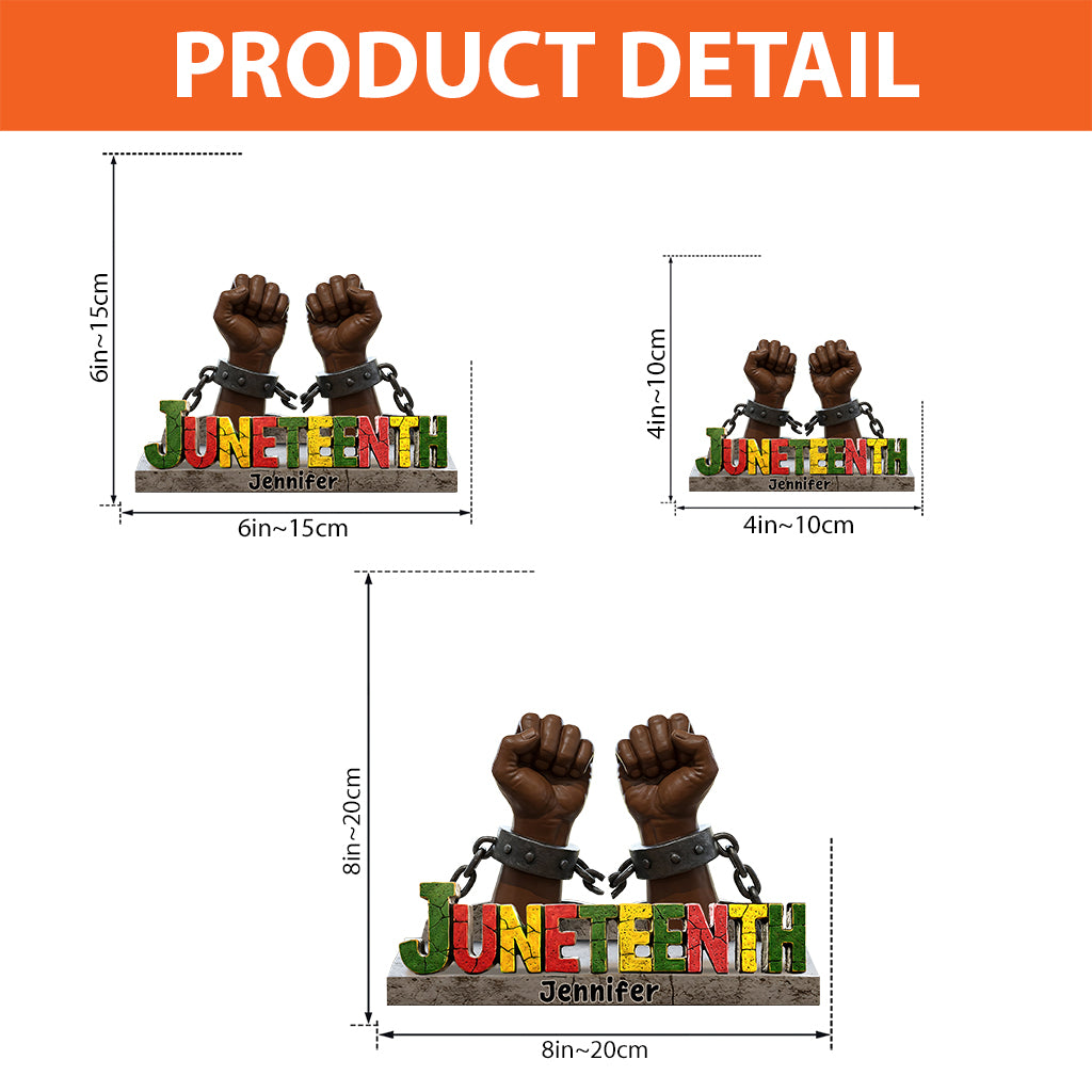 Break Every Chain - Personalized African American Custom Shaped Acrylic Plaque