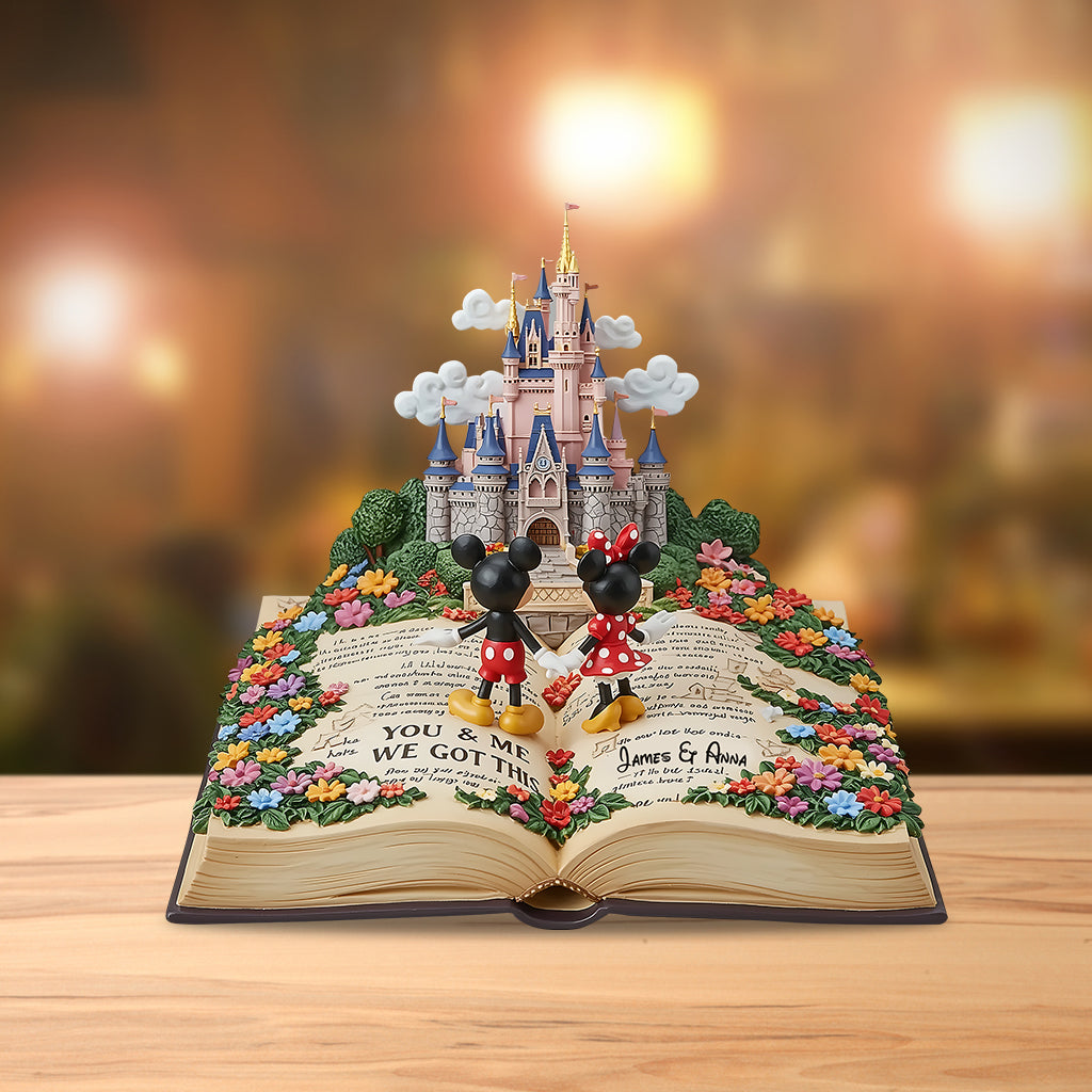 You & Me Mouse Couple - Personalized Mouse Custom Shaped Acrylic Plaque