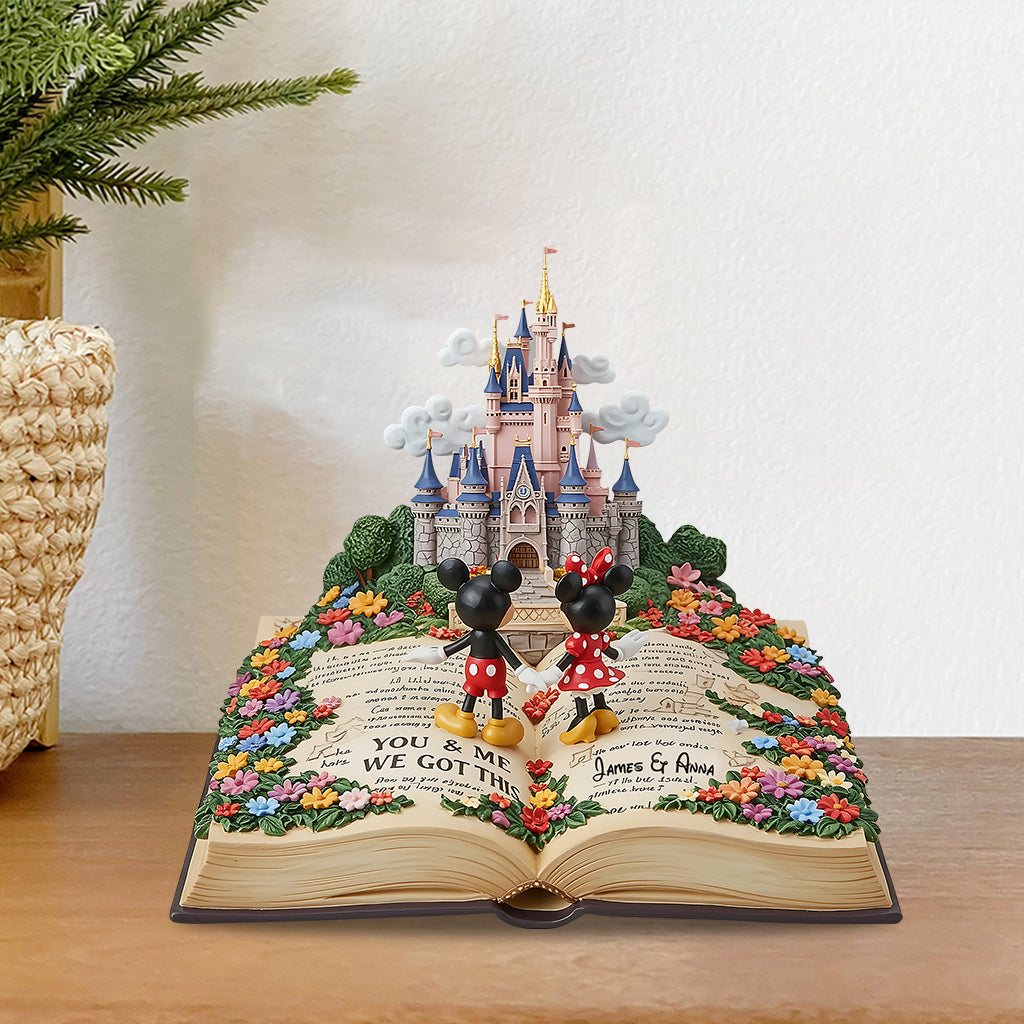 You & Me Mouse Couple - Personalized Mouse Custom Shaped Acrylic Plaque