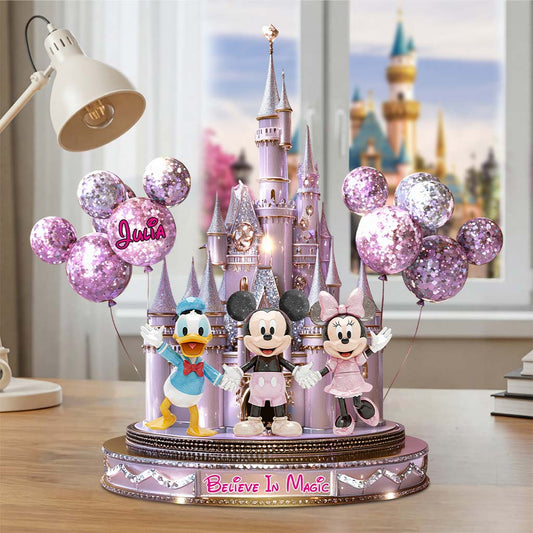 Believe In Magic - Personalized Mouse Custom Shaped Acrylic Plaque