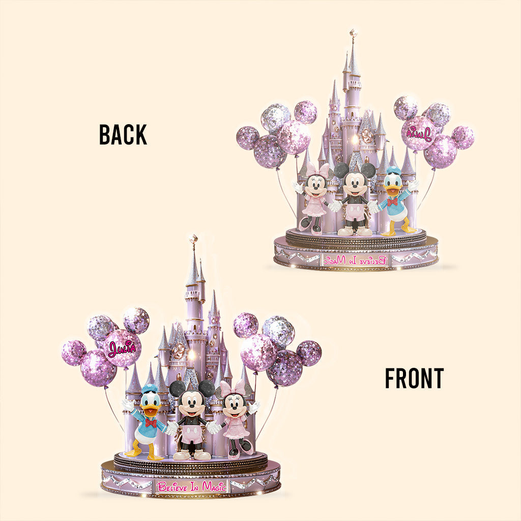 Believe In Magic - Personalized Mouse Custom Shaped Acrylic Plaque