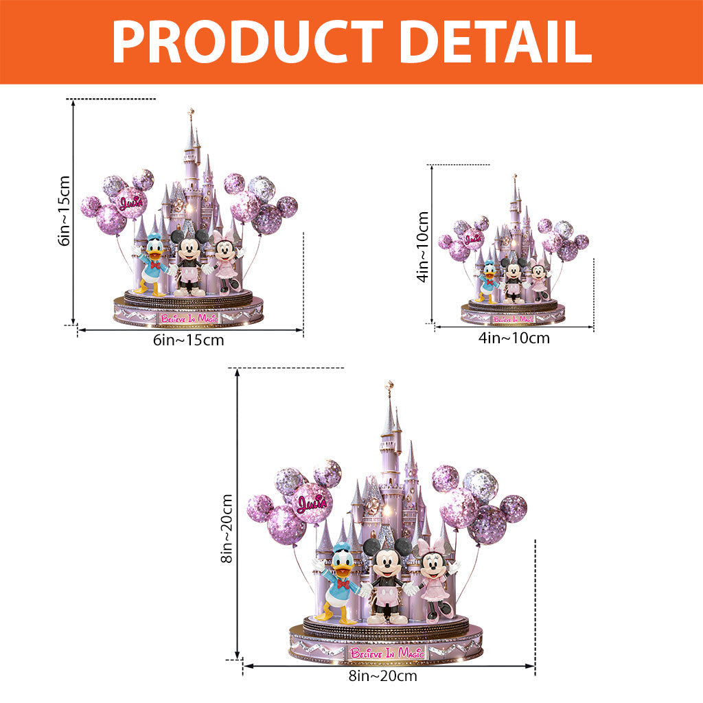 Believe In Magic - Personalized Mouse Custom Shaped Acrylic Plaque