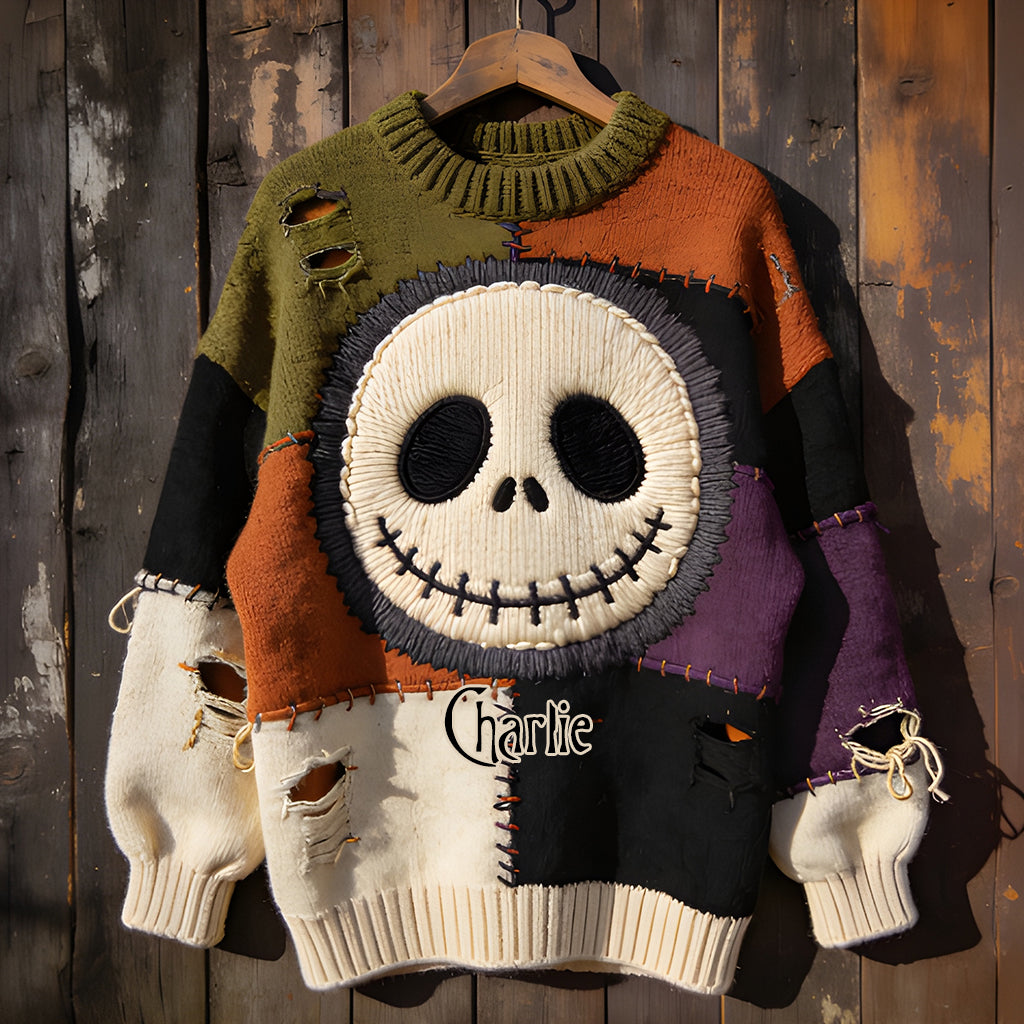 Skeleton - Personalized Nightmare Ugly Sweater