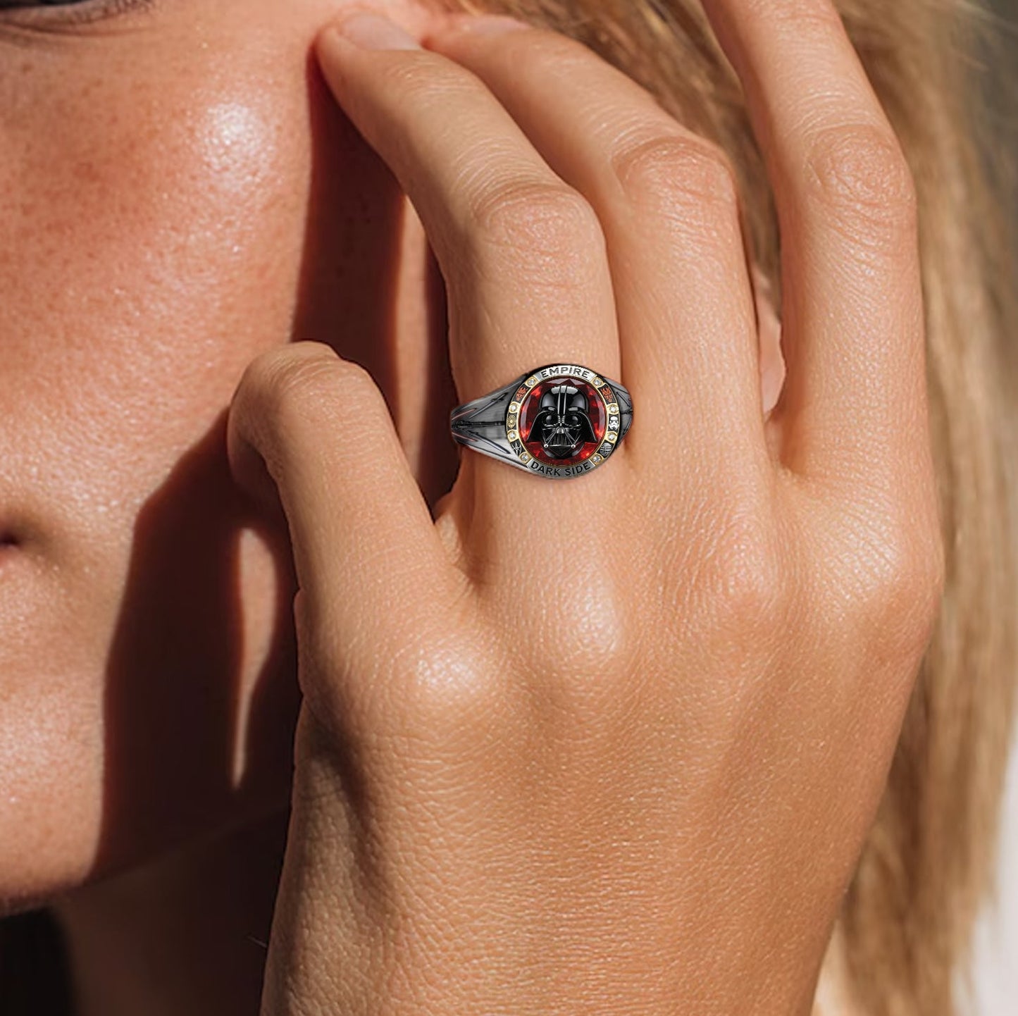 Join The Dark Side - Personalized The Force Signet Ring
