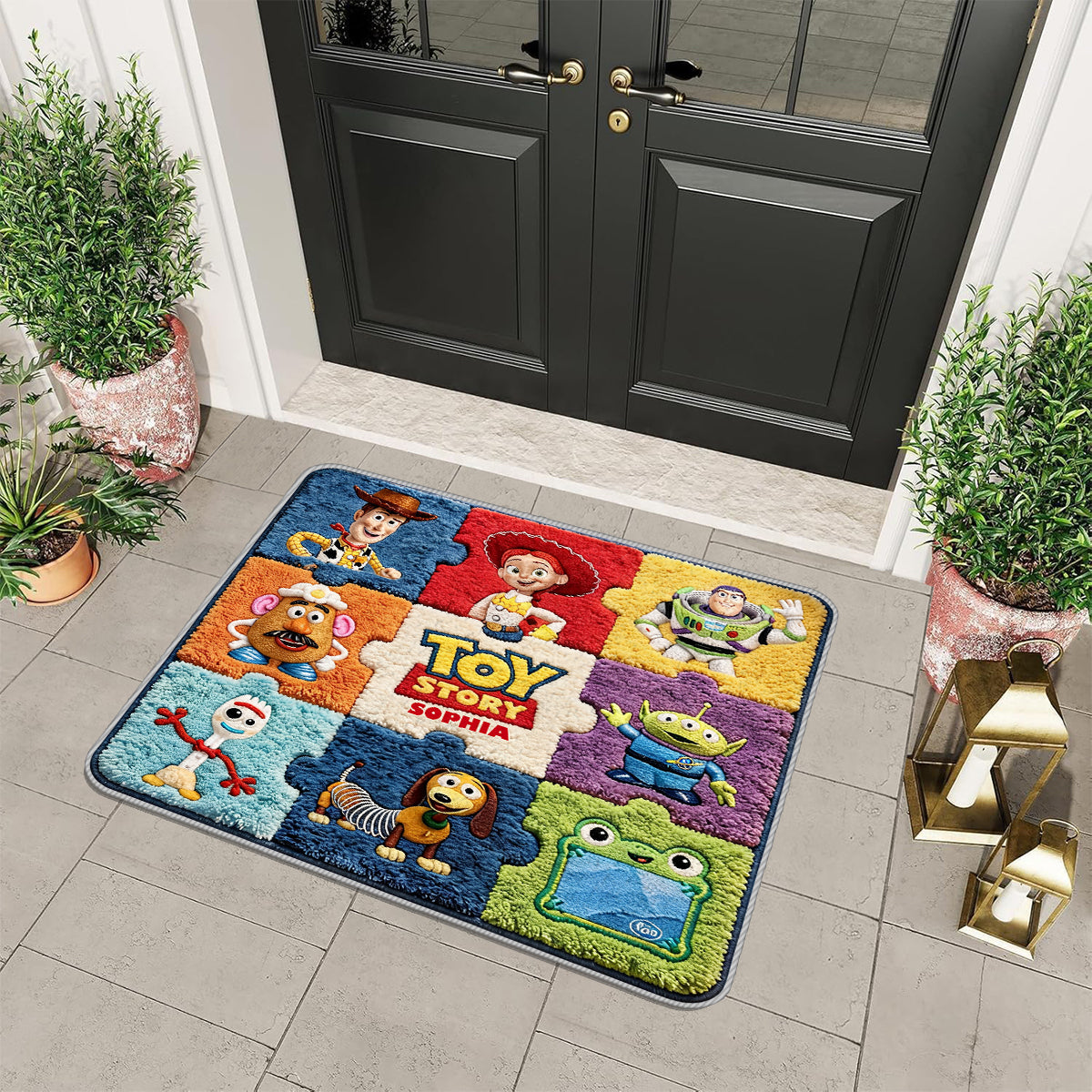 The Story of The Toys, Gift for Fans - Personalized Movie For Kids Non-Slip Tufted Rug