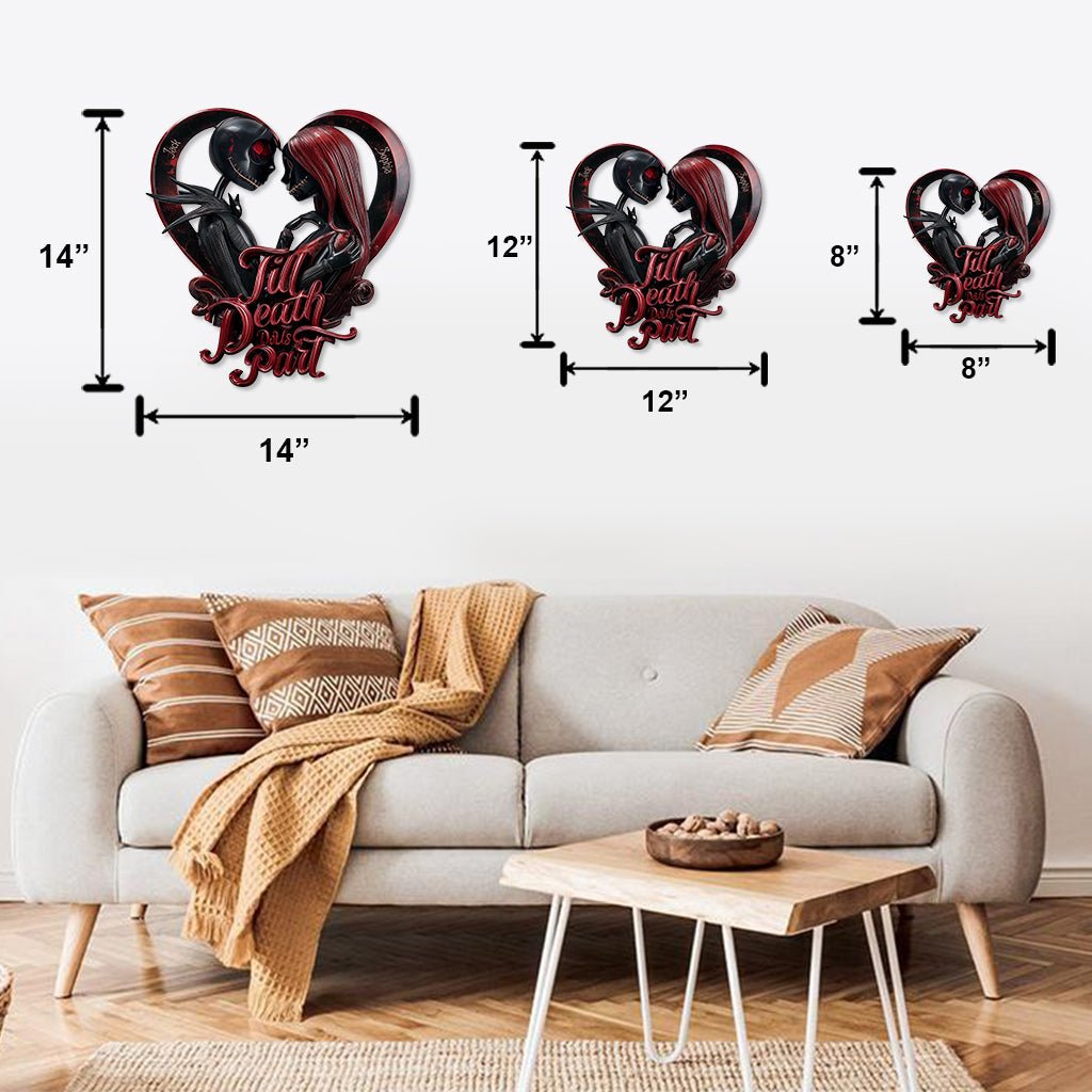 Till Death Do Us Part - Personalized Nightmare Cut Metal Sign