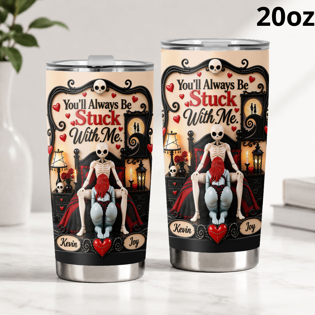 Naughty Nightmare - Personalized Nightmare Tumbler With Phone Case