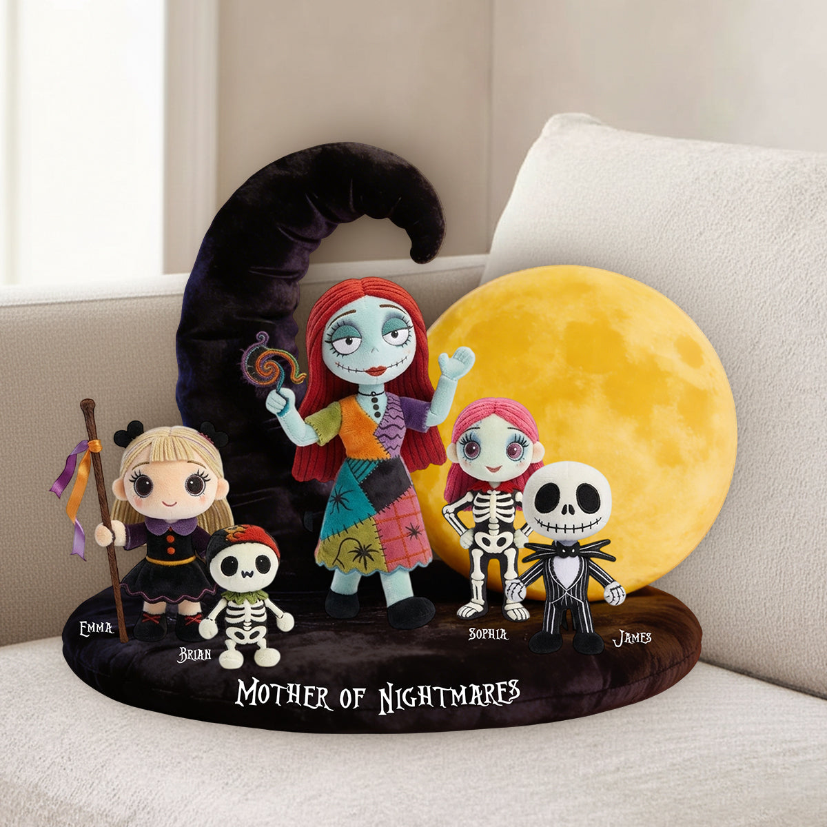 Mother of Nightmares - Personalized Nightmare Premium Faux Fur Pillow
