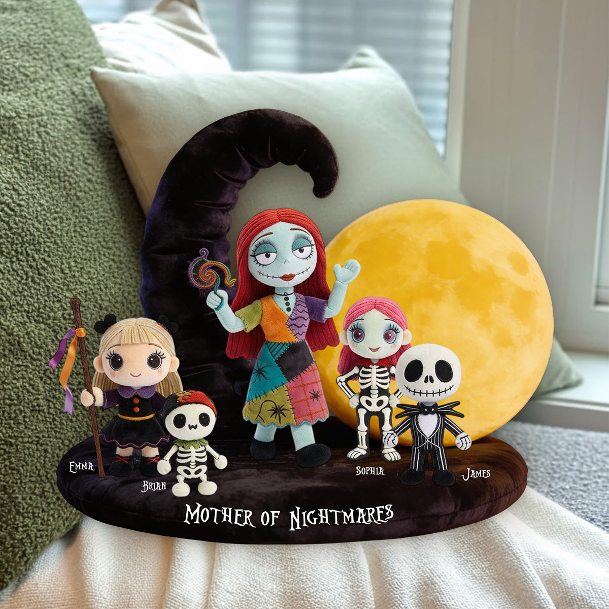 Mother of Nightmares - Personalized Nightmare Premium Faux Fur Pillow