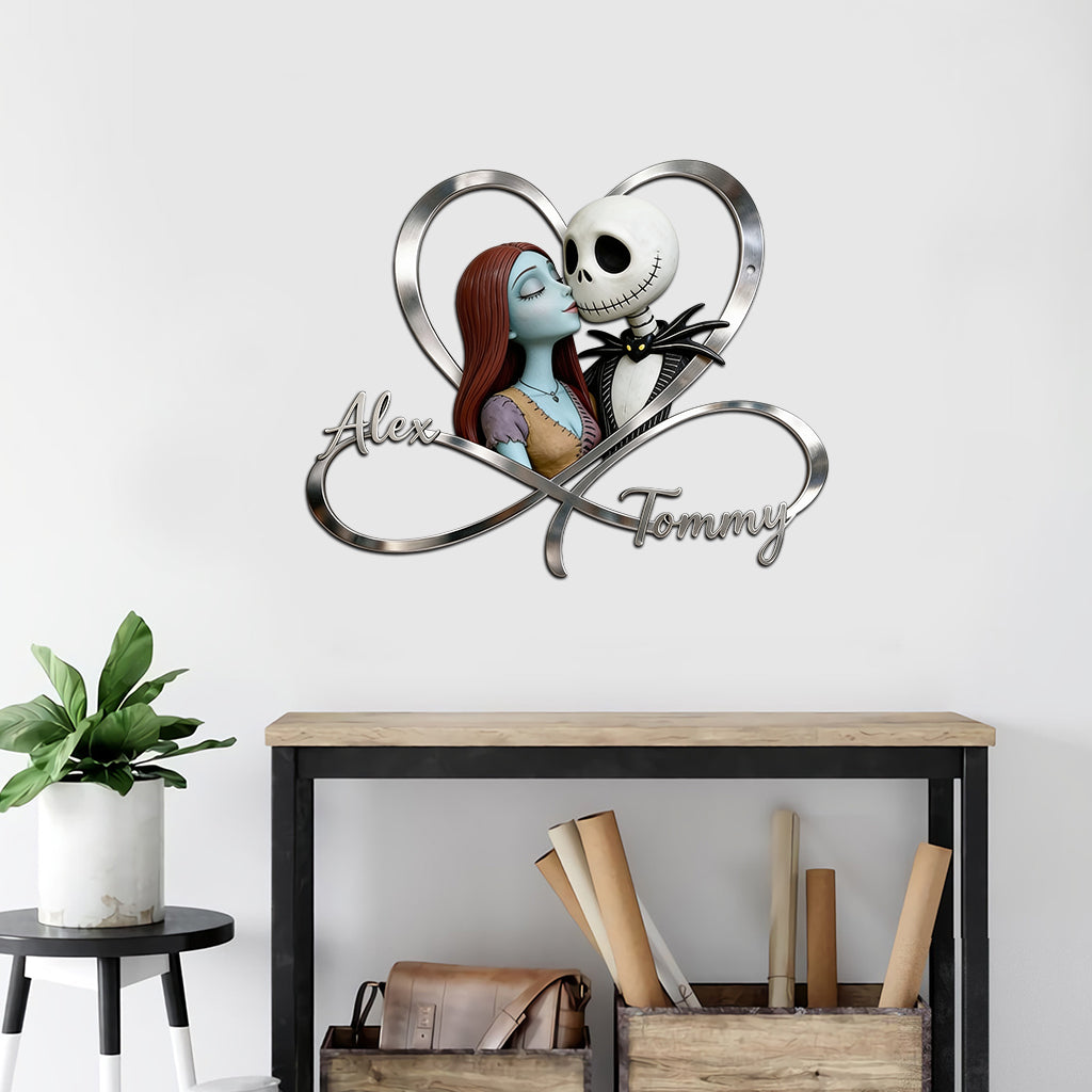 We're Simply Meant To Be. - Personalized Nightmare Cut Metal Sign