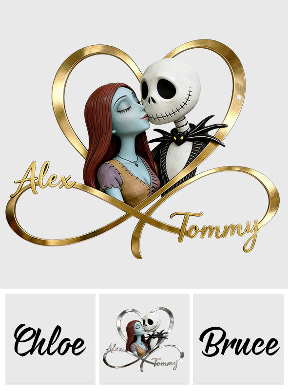 We're Simply Meant To Be. - Personalized Nightmare Cut Metal Sign
