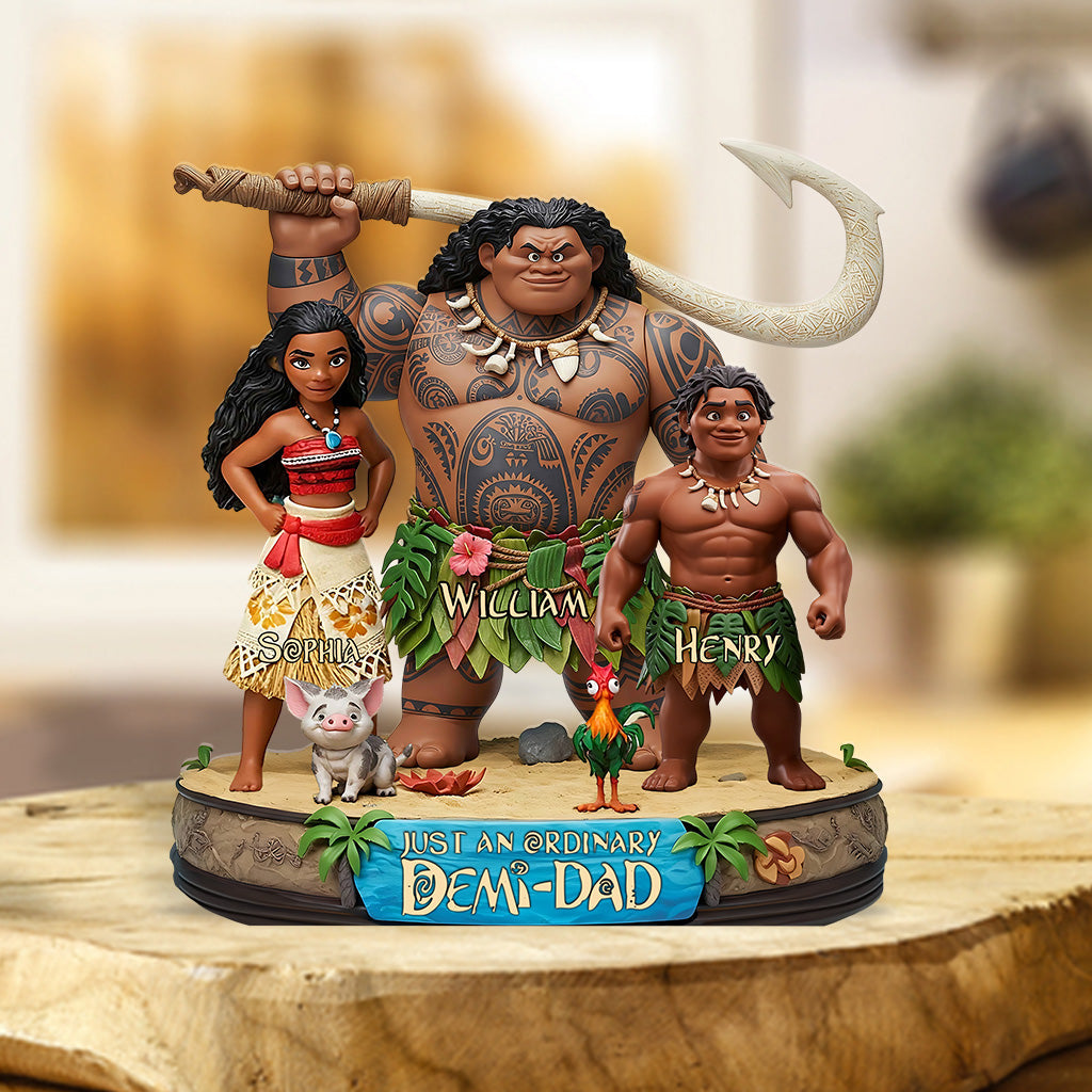 Just An Ordinary Demi-Dad - Personalized Hawaii Movie Custom Shaped Acrylic Plaque