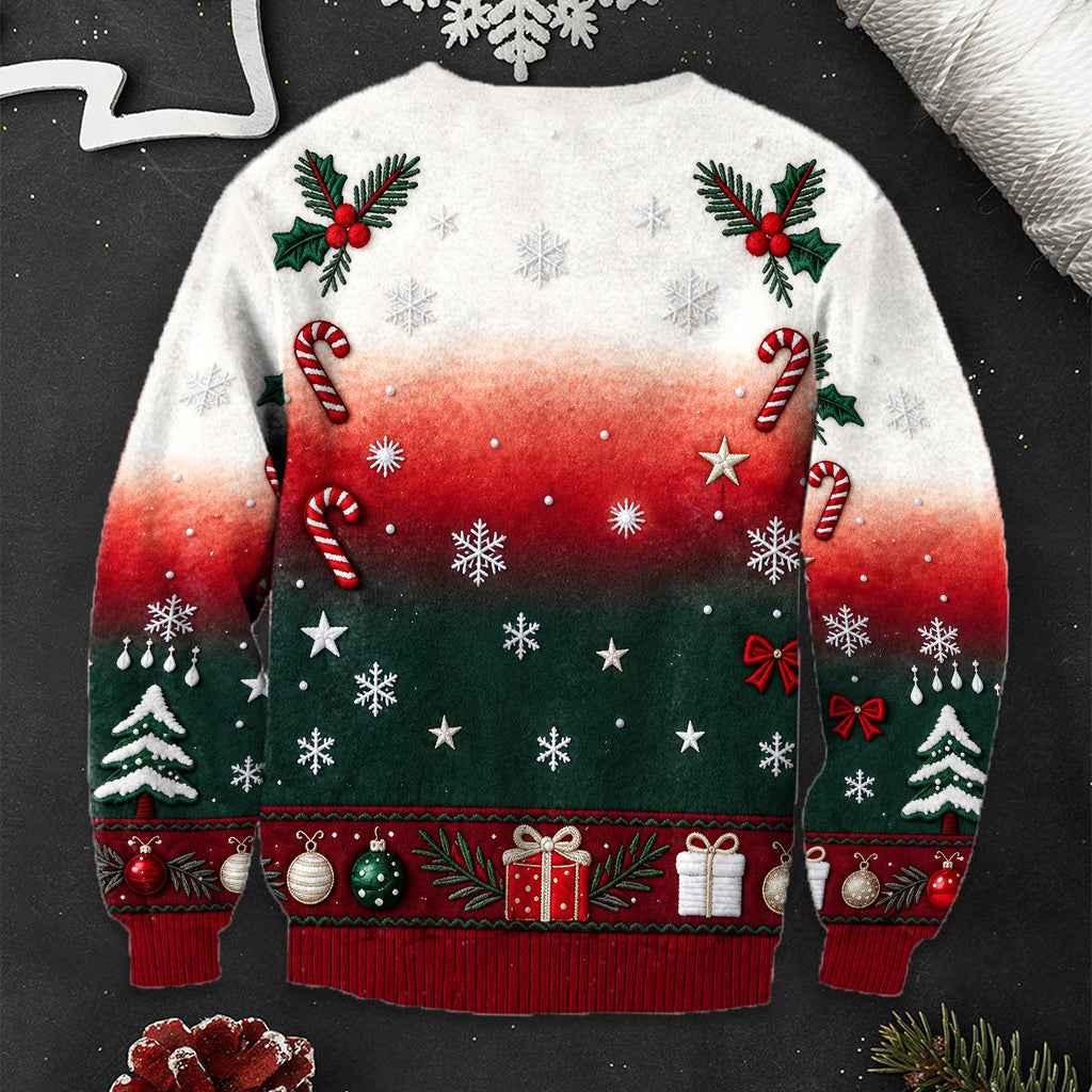 Merry Christmas - Personalized Mouse Ugly Sweater