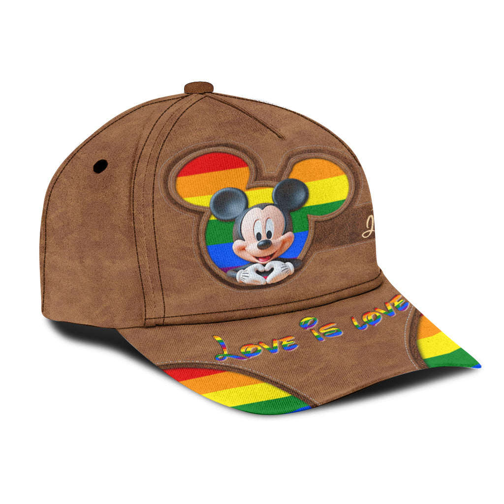 Love Is Love - Personalized LGBT Support Classic Cap