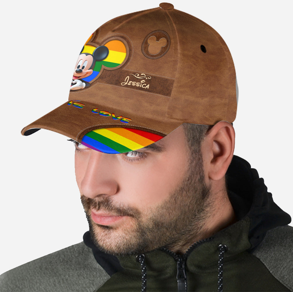 Love Is Love - Personalized LGBT Support Classic Cap