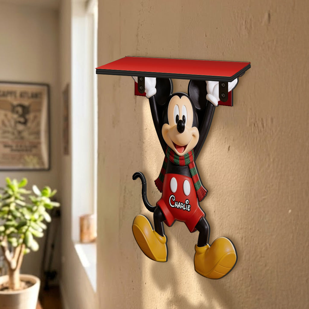 Friends - Personalized Mouse Wooden Floating Shelf